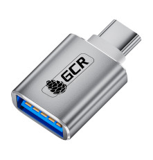 Переходник USB TypeC-USB 3.0, M/AF, серебряный, GCR-52302