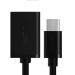 Кабель-адаптер OTG USB 2.0, CM/AF, 0.5 м, черный, 28/28 AWG, экран, армированный, морозостойкий