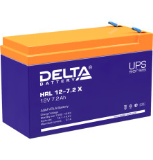 Аккумулятор свинцово-кислотный DELTA HRL 12-7,2 X, 12В/7.2Ач
