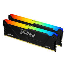 Модуль оперативной памяти Kingston 32GB DDR4-3200 (Kit of 2) FURY Beast RGB KF432C16BB2AK2/32