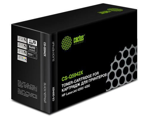 Картридж Cactus CS-Q5942X Q5942X для HP LJ 4250/4350 (20000 стр.) Картридж Cactus CS-Q5942X Q5942X для HP LJ 4250/4350 (20000 стр.)