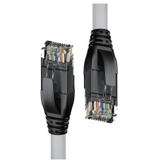 Патч-корд прямой UTP кат.5e, 3 м, серый, 24 AWG, литой