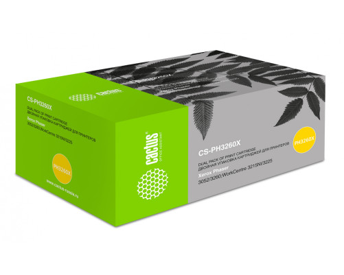 Картридж Cactus CS-PH3260X 106R02782 для Xerox Ph 3052/3052NI/3260 (6000 стр.) Картридж Cactus CS-PH3260X 106R02782 для Xerox Ph 3052/3052NI/3260 (6000 стр.)