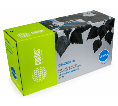 Картридж Cactus CS-CE341A CE341A для HP CLJ M775, голубой (16000 стр.)