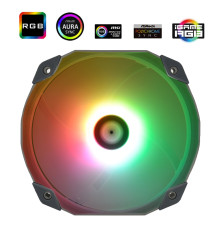 Вентилятор для корпуса Thermalright TL-D14S Argb (140x152x27mm, 4-pin PWM, ARGB, 77.8CFM, 25.6dBA, 1500RPM, Grey)
