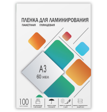 Пленка для ламинирования A3, 303х426 (60 мкм) глянцевая 100шт, ГЕЛЕОС [LPA3-60]