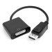 Переходник 0.20m Active DisplayPort/DVI v1.2 20M/25+4F + DAC (видео чип конвертера)  GCR-ADP2MDVI, черный