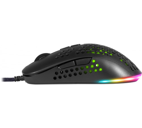 Мышь проводная игровая Defender Shepard GM-620L RGB, 7 кнопок, 12800 dpi, черный