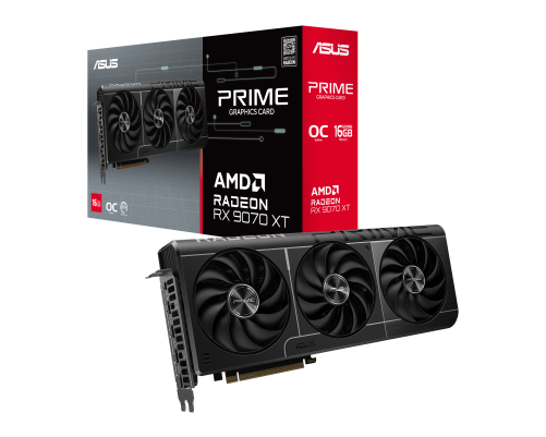 Видеокарта ASUS PRIME-RX9070XT-O16G 16GB, GDDR6/256-bit Видеокарта ASUS PRIME-RX9070XT-O16G 16GB, GDDR6/256-bit