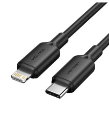 Кабель Vention USB 2.0 CM/Lightning 8M для iPad/iPhone 3A - 1м. Черный