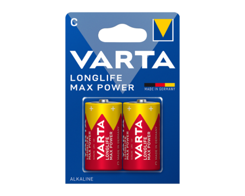 Элемент питания Varta LONGLIFE MAX POWER (MAX TECH) LR14 C BL2 Alkaline 1.5V (4714) (2 шт.) Элемент питания Varta LONGLIFE MAX POWER (MAX TECH) LR14 C BL2 Alkaline 1.5V (4714) (2 шт.)