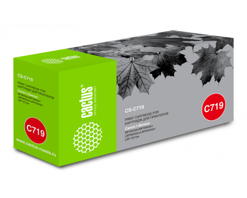 Картридж Cactus CS-C719 719 для Canon i-SENSYS MF5840 MF5880 LBP6300 6650 (2100 стр.) Картридж Cactus CS-C719 719 для Canon i-SENSYS MF5840 MF5880 LBP6300 6650 (2100 стр.)