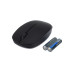 Мышь беспроводная GoPower GPM02, 3 кнопки, 1200 dpi, USB, черный