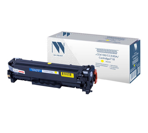 Тонер-картридж NVP NV-CE412A/CC532A/NV-718Y универсальный для HP/Canon Color LaserJet 300 MFP M375nw/400 MFP M475dn/400 MFP M475dw/300 M351a/400 M451dn/400 M451dw/400 M451nw/CP2024/CP2024n/CP2024dn/CP2025/CP2025n/CP2025dn/CP2026/CP2026n, желтый (2800 стр.
