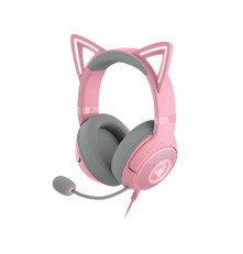 Гарнитура проводная игровая Razer Kraken Kitty V2, розовый