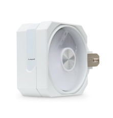Вентилятор для процессора HSPD A116 WHITE (250W, 4-pin PWM, 155mm, Al/Cu, 6x6mm, 1x120mm, 68CFM, 25dBA, 1650RPM, S: 1851/1700/1200/20XX/115X/13XX, AM5/AM4/AM3/AM2/AM3+/AM2+/FM2/FM1, white)