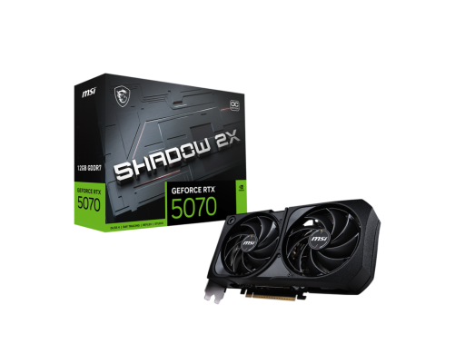 Видеокарта MSI GeForce RTX 5070 12G SHADOW 2X OC 12GB, GDDR7/192-bit Видеокарта MSI GeForce RTX 5070 12G SHADOW 2X OC 12GB, GDDR7/192-bit