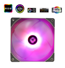 Вентилятор для корпуса Thermalright TL-C14L RGB (140x140x26mm, 4-pin PWM, RGB, 74.3CFM, 26.6dBA, 1500RPM, Grey)