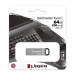 Накопитель USB Flash Drive Kingston 64 GB DataTraveler Kyson, серебристый