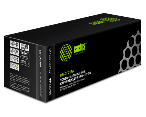 Картридж лазерный Cactus CS-CF218A CF218A для HP LJ M104/ M132, черный (1400 стр.) Картридж лазерный Cactus CS-CF218A CF218A для HP LJ M104/ M132, черный (1400 стр.)