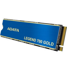 Твердотельный накопитель ADATA LEGEND 700 GOLD, 1TB, M.2(22x80mm), NVMe 1.4, PCIe 3.0 x4, 3D NAND, R/W 2000/1600MB/s, IOPs 130 000/280 000, TBW 320, DWPD 0.3, with Heat Sink
