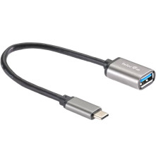 Кабель-адаптер  Type-Cm --> USB 3.0 Af , OTG, 1,5A , 5,0Gbps , Alum grey 0,2m Telecom (TC409M)