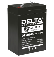 Аккумулятор свинцово-кислотный DELTA DT 4045, 4В/4.5Ач
