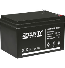 Аккумулятор свинцово-кислотный SECURITY FORCE SF 1212, 12В/1.2Ач