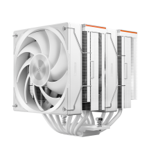 Вентилятор для процессора PCCooler RZ620 WH (260W, 4-pin PWM, 158mm, Al/Cu, 6x6mm, 2x120mm, 86.73CFM, 32dBA, 1800RPM, S: 1851/1700/1200/115X, AM5/AM4, white)
