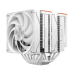 Вентилятор для процессора PCCooler RZ620 WH (260W, 4-pin PWM, 158mm, Al/Cu, 6x6mm, 2x120mm, 86.73CFM, 32dBA, 1800RPM, S: 1851/1700/1200/115X, AM5/AM4, white)