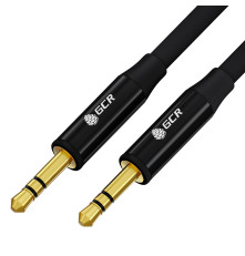Кабель jack 3.5mm/jack 3.5mm, 1 м,  черный, M/M, GCR-53496