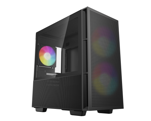 Корпус ПК без блока питания/ Deepcool Case CH360 Digital, 1xUSB3.0, 1xType-C, 2x140ARGB fan, 1x120ARGB fan, mATX, Digital display, Black Корпус ПК без блока питания/ Deepcool Case CH360 Digital, 1xUSB3.0, 1xType-C, 2x140ARGB fan, 1x120ARGB fan, mATX, Digital display, Black