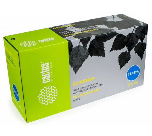 Картридж Cactus CS-CE342A CE342A для HP CLJ M775, желтый (16000 стр.)