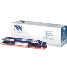 Тонер-картридж NVP NV-CE311A/NV-729 Cyan для HP Color LaserJet CP1025/ CP1025nw/ M275/ CP1025/ CP1025nw/ 100 M175a/ 100 M175nw/ LBP 7010 i-Sensys/ 7010C i-Sensys/ 7018 i-Sensys/ 7018C i-Sensys (1000 стр.)