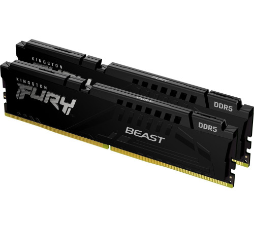 Модуль оперативной памяти Kingston 64GB FURY Beast Black XMP DDR5 5200Mhz (Kit of 2)