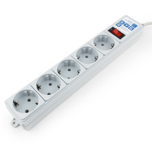 Сетевой фильтр Power Cube B 1.9 м 5 розеток (серый) 10А/2,2кВт