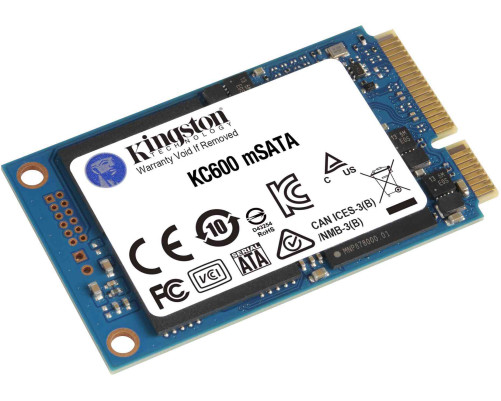 Твердотельный накопитель Kingston  KC600, 1TB, mSATA