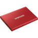 Внешний накопитель SSD Samsung T7, 2TB, USB 3.2 Gen2, красный