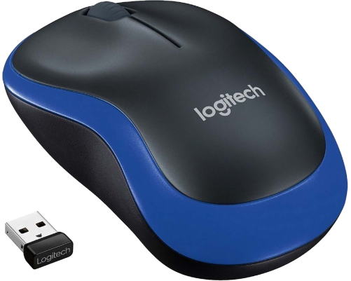 Мышь беспроводная Logitech M185, синий