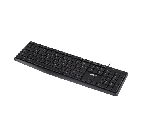 Клавиатура проводная Acer OKW121, USB, черный