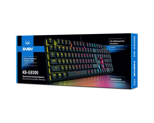 Клавиатура проводная игровая SVEN KB-G9300, черный Клавиатура проводная игровая SVEN KB-G9300, черный