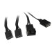 Вентилятор для процессора HSPD A128 BLACK ARGB cover (280W, 4-pin PWM, 155mm, Al/Cu, 8x6mm, ARGB cover, 1x130+1x120mm, 68CFM, 25dBA, 1650RPM, S: 1851/1700/1200/20XX/115X/13XX, AM5/AM4/AM3/AM2/AM3+/AM2+/FM2/FM1, black)