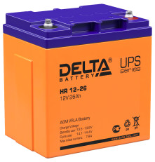 Аккумулятор свинцово-кислотный DELTA HR 12-26, 12В/26/Ач