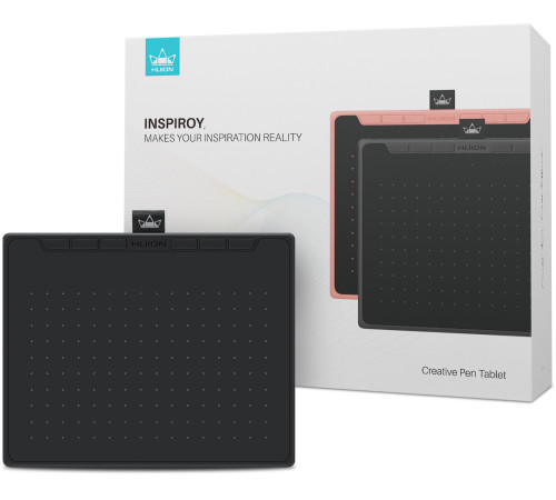 Графический планшет Huion Inspiroy RTS-300, розовый