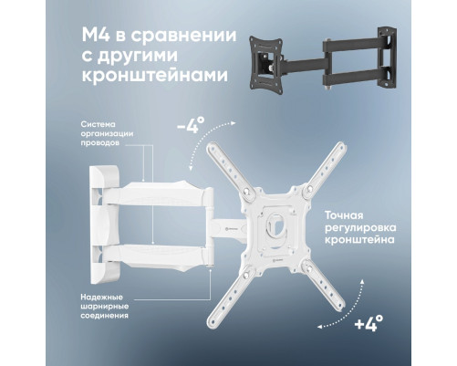 Кронштейн ONKRON M4 WHITE Кронштейн ONKRON M4 WHITE