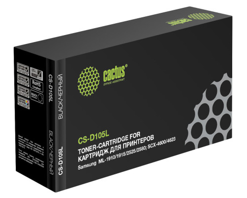 Картридж Cactus CS-D105L MLT-D105L для Samsung ML-1910/1915/2525/2580/SCX-4600 (2500 стр.)
