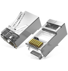 Коннектор Vention RJ45 (8p8c), FTP, cat. 6A, под витую пару, экранированный (50 шт./упаковка)