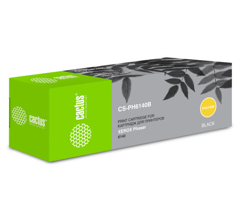Картридж Cactus CS-PH6140B 106R01484 для Xerox Phaser 6140б черный (2600 стр.)