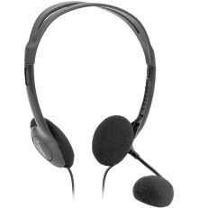 Гарнитура проводная Defender Aura 102, черный, кабель 1,8 м