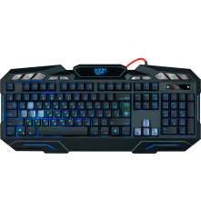 Клавиатура проводная игровая  Defender Doom Keeper GK-100DL RU,3-х цветная,19 Anti-Ghost